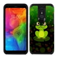 thumbnail image 2 of FINCIBO Hybrid Case Hard Plastic TPU Slim Back Cover for LG Q7/Q7+/Q7 Alpha, Frog And Dragonfly Green, 2 of 7