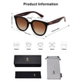 thumbnail image 5 of Gafas de sol SOJOS SJ2175 redondas polarizadas para mujer UV400, 5 of 5