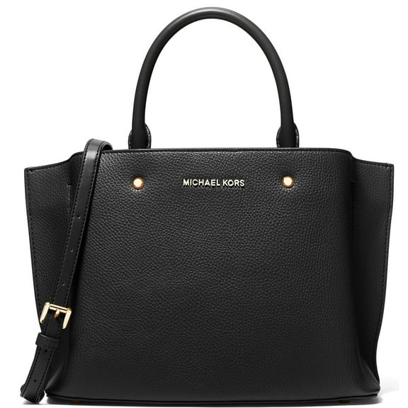 Michael Kors Women's Arielle Medium Satchel in Faux Leather (Black)