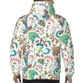 thumbnail image 7 of Wukai Fairy Flower Print Men Hoodies Fleece Sweatshirts Long Sleeve Sweaters Pullover Fall Outfits Winter Clothes-3X-Large, 7 of 7