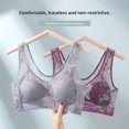 thumbnail image 2 of Comfortable Seamless Wireless Lace Bra For Middle-Aged Women Backless Vest Style Large Chest, 2 of 6