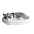 thumbnail image 2 of Realistic Sleeping Dog Stuffed Animal Plush Toy, Lifelike Puppy Figure with Simulated Breathing Motion and Mat, Fluffy Pet Companion for Anxiety Relief Home Decor Graduation Gift, 2 of 6