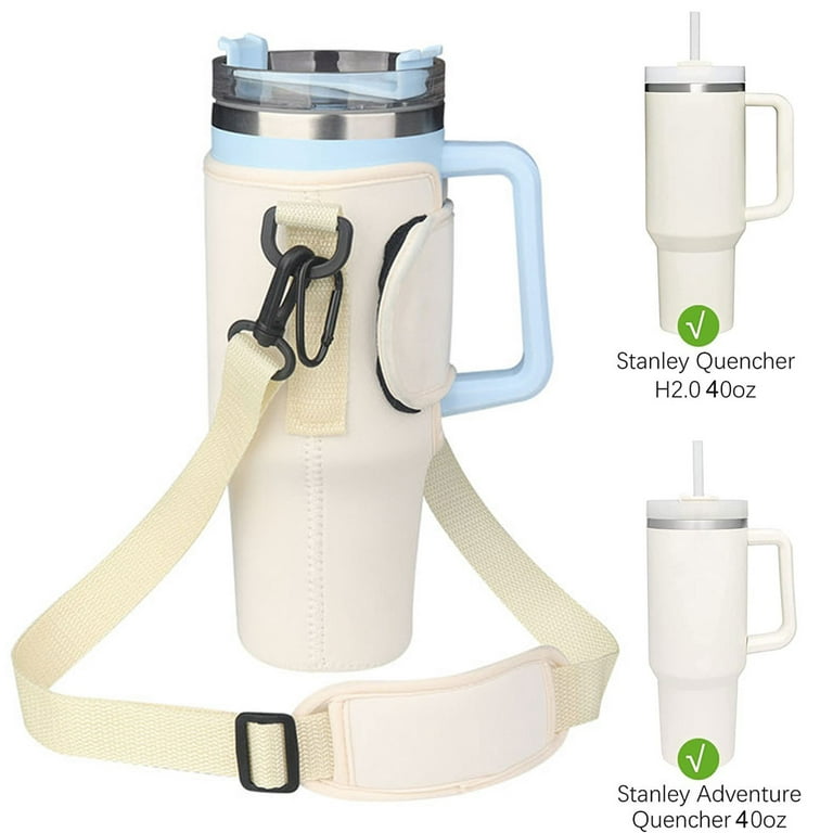 Adjustable Shoulder Strap For Stanley 40oz Tumbler with Handle Water Bottle  Carrier Bag Mug Cup Holder