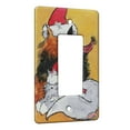 thumbnail image 1 of KuzmarK™ 1 Gang Rocker Wall Plate - Maine Coon Kitties and Mice in Santa Hats Christmas Cat Art by Denise Every, 1 of 1