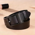 thumbnail image 6 of New Leather Cowhide Men's Belt Fashion Metal Alloy Pin Buckle Adult Luxury Brand Jeans Business Casual Waist Male Strap Brand, 6 of 9