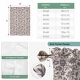 thumbnail image 6 of Purple Floral Balloon Curtains for Windows, Bedroom Curtains 54 Inch Length, Spring Plants Flowers Vintage Rustic Tie Up Curtains Panels Thermal Insulated Bathroom Curtains Window 42"x54", 6 of 8