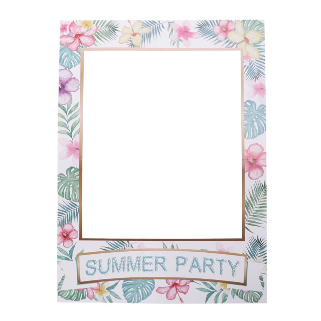 MasteelfCA Hawaiian Summer Theme Photo Frame Gift DIY Wall Hanging Paper Wall Frame Picture Album Photo Props