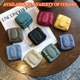 thumbnail image 6 of Mini Lychees Coin Purse, Solid Color Coin Purse with Zipper and Key Buckle, Casual Leather Storage Bag for Daily Use (blue), 6 of 8