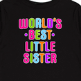 thumbnail image 4 of Inktastic Worlds Best Little Sister Girls Long Sleeve Toddler T-Shirt, 4 of 5