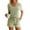 Light Green, variant on Ekouaer Womens 2 Piece Lounge Sets Summer Two Piece Outfits Ribbed Knit V Neck Short Sleeve Tee and Pockets Shorts Sets