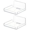 thumbnail image 1 of Camera Bracket Camera Storage Shelf Versatile Wall Mount Set 2pcs Transparent Camera Storage Holders Corner Shelf Sturdy, 1 of 5
