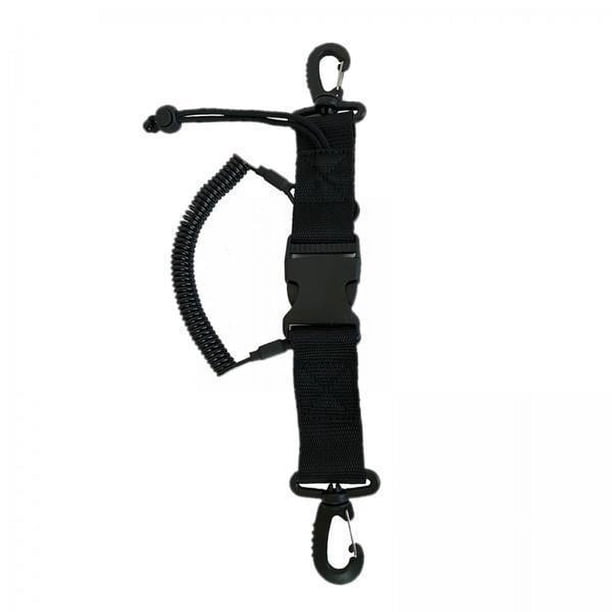 3 cordones en espiral para buceo con hebillas de liberación rápida y clip para cámara 3 piezas