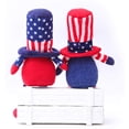 thumbnail image 4 of 2Pcs Patriotic Gnome Veterans Day Plush Gnome Doll - American Veterans Day Gifts, Memorial Day Decorations for Home, President Election Decorations, Faceless Doll Gnomes Couple, 4 of 7