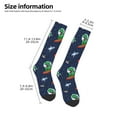 thumbnail image 5 of Balery Dinosaur Astronaut Space Surfing Fun Novelty Socks Men'S Women'S Crew Socks Funny Crazy Novelty Socks Quirky And Cool Socks, 5 of 9