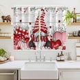 thumbnail image 2 of Valentines Kitchen Curtains Window Panels, Pink Red Love Heart Gnomes Eucalyptus Vintage Insulated Window Treatment Curtain, Grommet Curtains for Bedroom/Living Room/Bathroom, 2 Piece 52"Wx63"L, 2 of 8