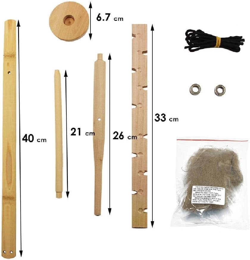 ABPETE Primitive Fire Starter Tool Wood Bow Drill Survival Friction Kit Accessory for Camping Hiking Backpacking Fishing Picnic Hunting