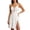 Red, variant on Nightgowns for Women Summer Heart Print Notched V Neck Sleeveless Ribbed Knit Bow Front High Slit Mini Chemises with Spaghetti Straps,L