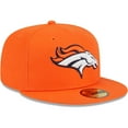 thumbnail image 3 of Men's New Era Orange Denver Broncos  Main 59FIFTY Fitted Hat, 3 of 6