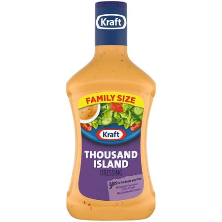 - (2 Pack) Kraft Thousand Island Dressing, 24 Fl Oz Bottle