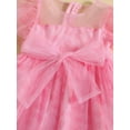 thumbnail image 6 of Coduop Kids Toddler Girls Princess Dress Mesh Fly Sleeve Tie Dye Bowknot A-lineTutu Dress, 6 of 9