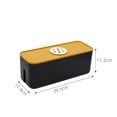 thumbnail image 4 of Organizador de caja de gestión de cables, antideslizante, estuche grande para ocultar cables, enchufe Negro, 4 of 4