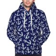 thumbnail image 5 of Naval Anchor Hoodie Men Unisex 3d Fleece Hooded Sweatshirt Medium, 5 of 7