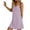 Purple, variant on QSXADF Women Spaghetti Strap Dress Summer Mini Dress A Line Dress Spaghetti Strap Sleeveless Plaid V Neck Daily Casual Everyday Summer Dress For Women