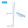 thumbnail image 2 of Unique Bargains Polyester Flat Strap Neck Lanyards with Clip Swivel Hook Sky Blue 20 Pack, 2 of 5