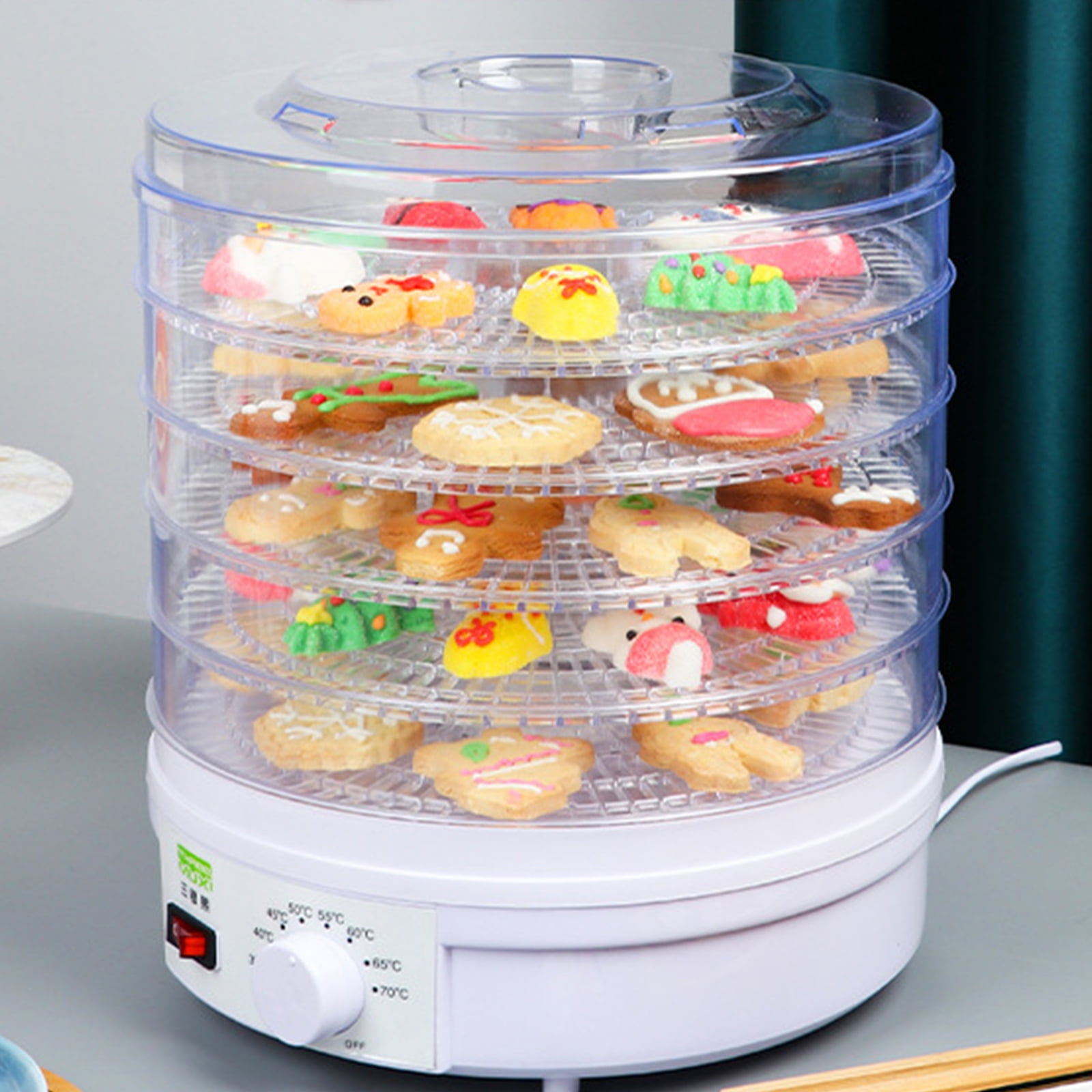 Wobythan Food Dehydrator Machine 5 Trays Professional Electric Multi-Tier  Food Preserver for Fruit/Vegetable Dryer(White) 