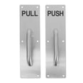 thumbnail image 1 of 1Set Stainless Steel Silver Rectangular Door Handle for Push Pull Front Entry, 1 of 8