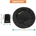 thumbnail image 2 of SUN CUBE Wetsuit Changing Mat, Waterproof Surf Bag, Drawstring Wetsuit Bag, Surfing Accessories for Kayakers, Dry Bag for Beach, Durable Compact No Leak Mat for Scuba (Black), 2 of 7