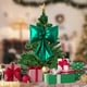 thumbnail image 5 of Lazo Navideño Grande - 35 Cm, Decoración Navideña de Terciopelo para Árbol, Boda, Regalo - Rojo, Verde, Beige - 1 Unidad, 5 of 6