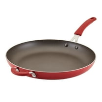 Rachael Ray 14” Oven Safe Nonstick Aluminum Frying Pan, Red