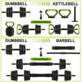 thumbnail image 3 of Adjustable Kettlebell Set, 4 in 1 Adjustable Dumbbell Set,44lbs/66lbs/88lbs Weight Set Used as Kettlebells, Barbell, Push up Stand for Home Gym, Home Gym Fitness Equipment for Men & Women, 3 of 8