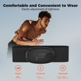 thumbnail image 2 of Sensor de frecuencia cardíaca Bluetooth H6 Ant+, monitor de frecuencia cardíaca ECG/EKG, compatible con Wahoo, Adidas, Coosporide, Polar Beat, Kinomap y más JM MX-0136449FYD, 2 of 3