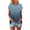 Light Blue, variant on MTBLYS Womens Summer Tops Fashion Short Sleeve Solid Color Tops Breathable Loose Fit Crew Neck Tunic T Shirts Tops Womens Boho Blouses