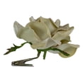 thumbnail image 2 of Northlight 5" Gold Artificial Velvet Rose Clip-On Christmas Ornament, 2 of 2