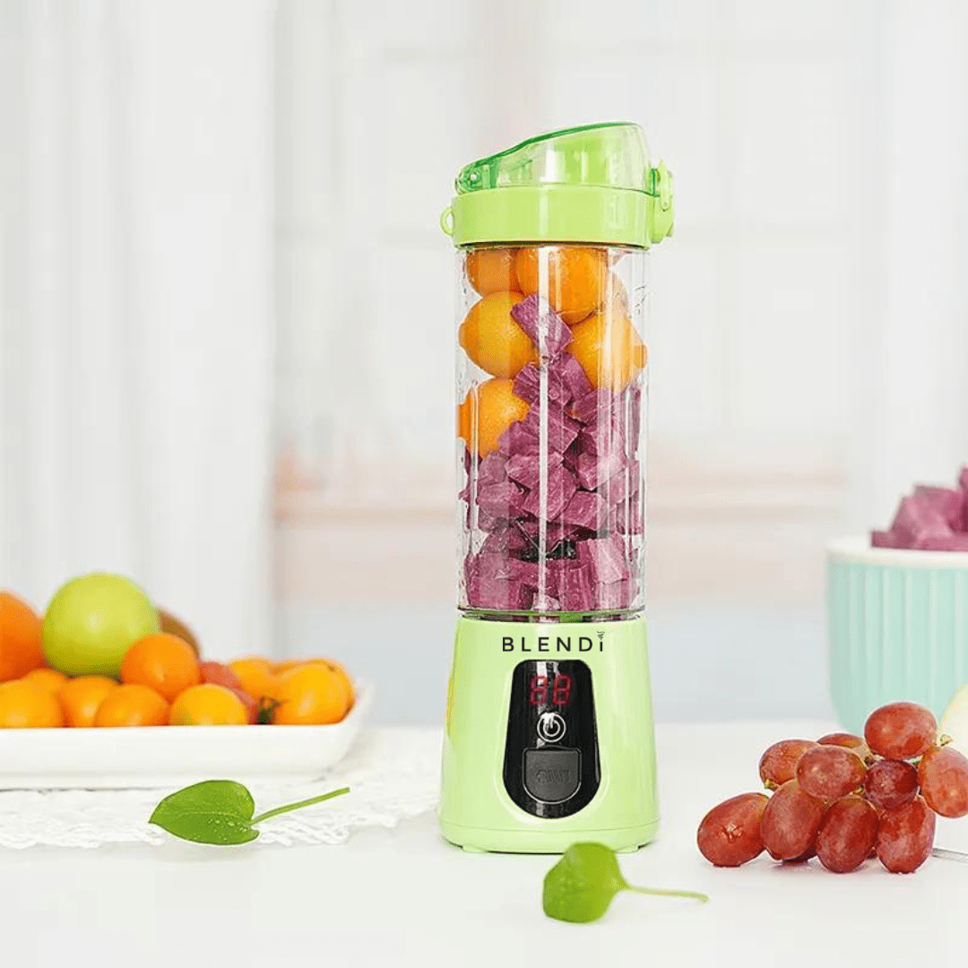 BLENDi Lite Portable Blender 17oz – Rechargeable Smoothie Maker for Travel, Gym & Office – Powerful, Leakproof & Clump-Free Blending – Green
