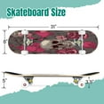 thumbnail image 2 of 31'' Complete Skateboard 7 Layer Canadian Maple Double Kick Deck Skateboards Skate Board for Beginner Adult Gifts, 2 of 5
