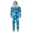 thumbnail image 2 of Pyjamas Assortis Flocon de Neige Bois de Renne Tenues Familiales Assorties, Pjs Assortis Amusants pour un Style Familial Cohésif (Bleu), 2 of 4