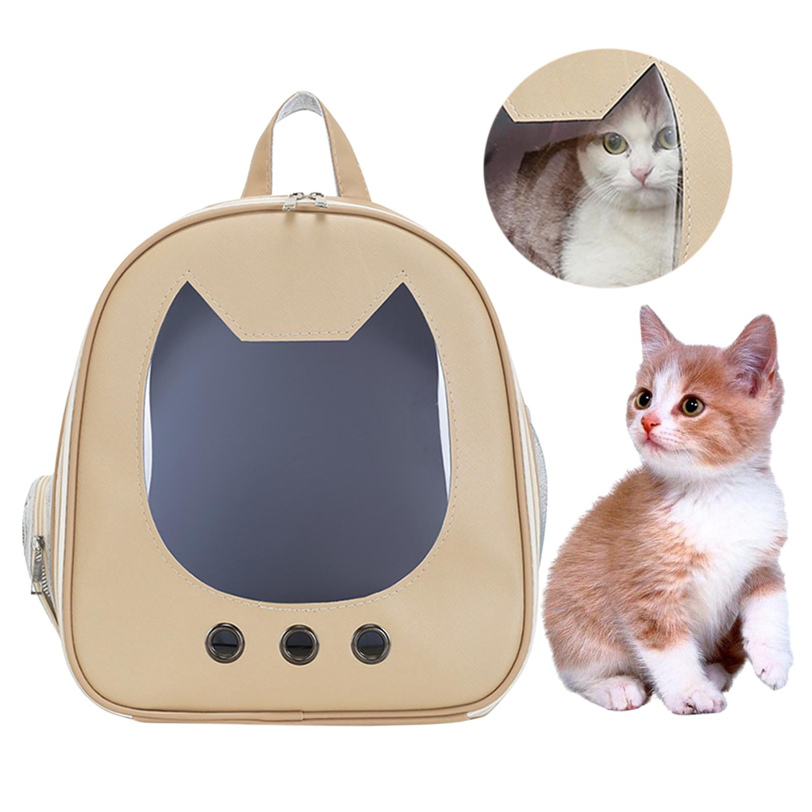 Bvdfgk Cat Carrier Backpack Ventilated Large Airline Approved Walking Hiking Khaki
