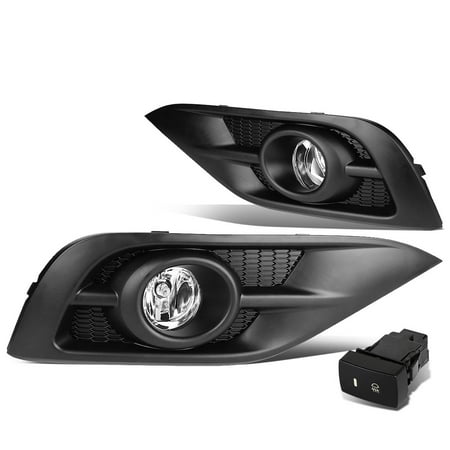 For 2012 to 2014 Honda CRV RM Pair of Bumper Driving Fog Lights w / Bezel & Switch (Clear Lens) 13