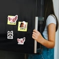 thumbnail image 4 of WIRESTER 4pcs Acrylic Fridge Magnet for Home Office Classroom Acrylic Magnets to Stick on Computer, Fridge, Dryer, Lockers - Baby Pig & Black White Brown Guinea Pig & Raccoon & Black Spots Baby Pig, 4 of 6