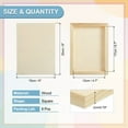 thumbnail image 2 of Uxcell 6Pcs Tableros de Lienzo de Madera, Lienzos de Arte de Madera de 6x8 Pulgadas, Panel de Madera Sin Terminar para Pintura, Manualidades, Proyectos de DIY, Arte de Vertido, 2 of 6