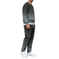 thumbnail image 5 of HAJWOH Sweatsuits for Mens Gradient Casual Crewneck Sweatshirt and Jogger Pants Set Fall Winter Athletic Fashion Long Sleeves Sweat Suits, 5 of 5