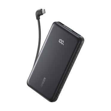 Anker 10,000 mAh Power Bank with built in USB-C cable ( 22.5W)