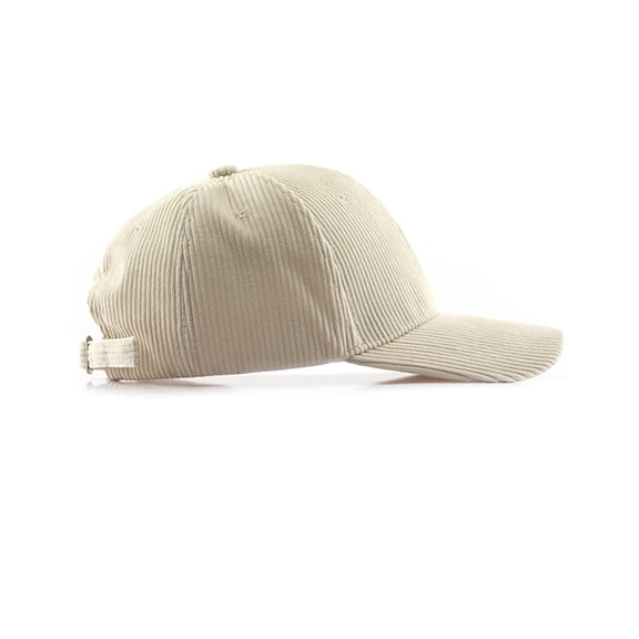 Corduroy Cap, Low-Crown Solid-Color Baseball Cap, Sun Hat, Unisex Adjustable Style