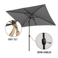 thumbnail image 3 of ACEGOSES 10 x 6.5ft Patio Umbrella with 6 Ribs Tilt and Crank Sunshade Canopy for Garden,Yard,Gray, 3 of 8