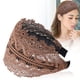 thumbnail image 5 of Diadema de ala ancha para mujer con aro para el cabello simple, elegante y a la moda, para cubrir el cabello blanco, sello para cabello recién prensado, 5 of 6