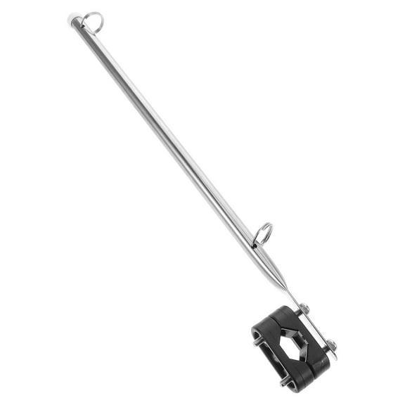 WHAMVOX Stainless Steel Boats Flag Pole Yachts Flag Pole Marine Flag Holder Boat Railing Hardware Flag Mount For Small Boating Accessories